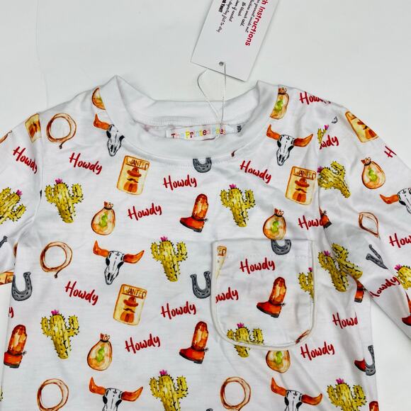 NWT The Printed Press Size 7-8 Howdy PJs - Picture 3 of 4